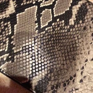 Snakeskin clutch